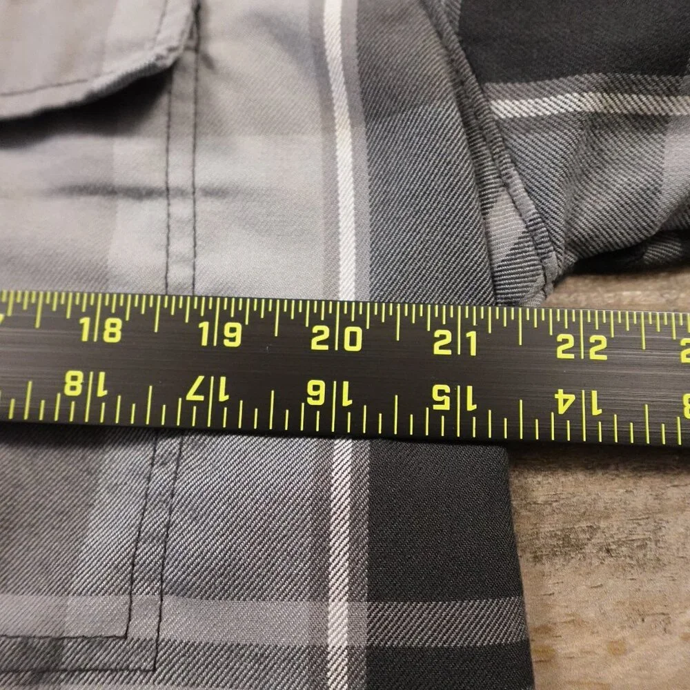 Burton flannel shirt jacket‎ hooded men's medium gray dryride